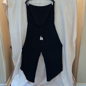 Xhilaration Black Strapless Jumpsuit. Size XL